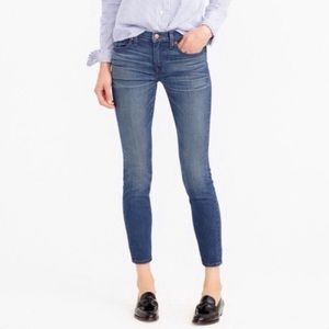 J Crew Toothpick Jeans Ankle Crop Size 28 Blue